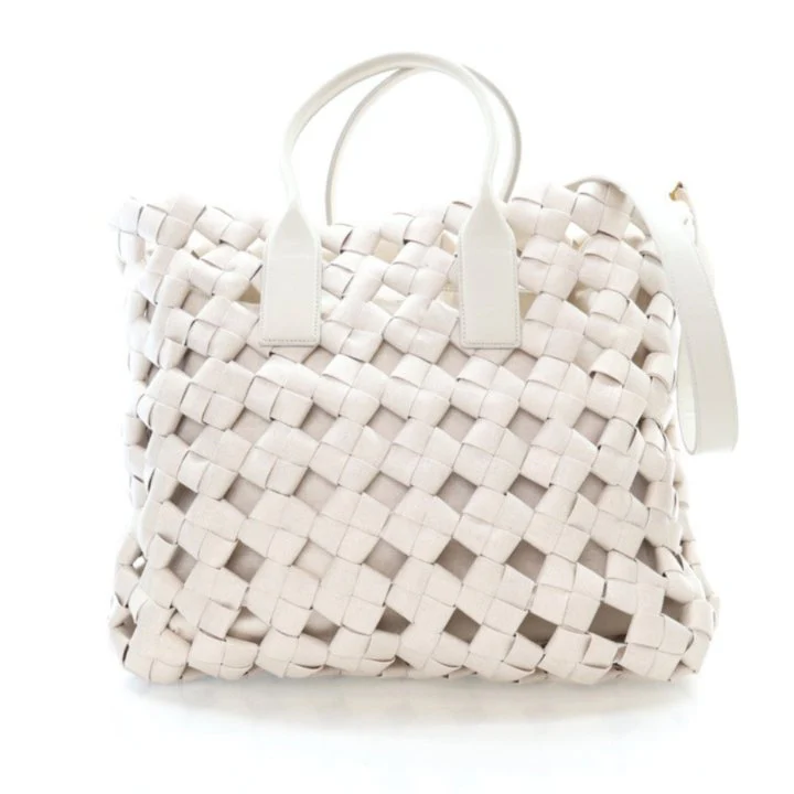 Bottega Veneta Canvas Woven Tote Bag