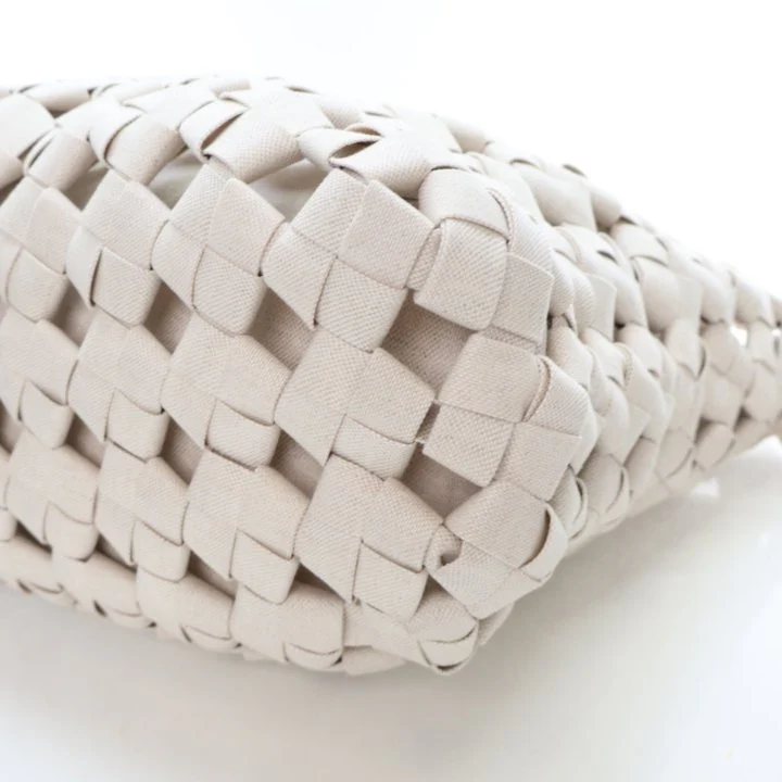 Bottega Veneta Canvas Woven Tote Bag - Image 9