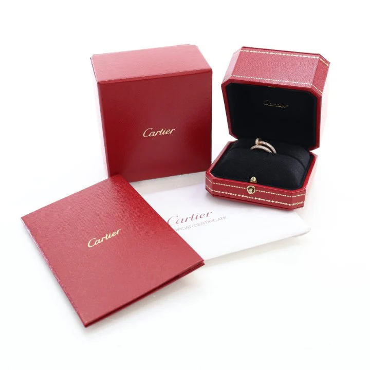 Cartier Classic Model Juste Un Clou Full Paved Ring Sz 49 - Image 11
