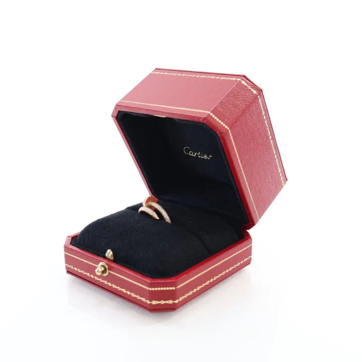 Cartier Classic Model Juste Un Clou Full Paved Ring Sz 49 - Image 3