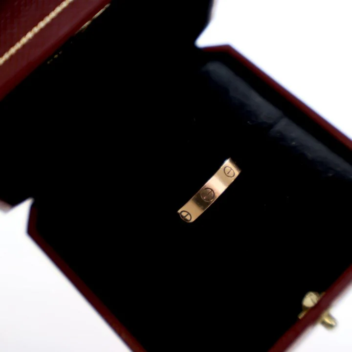 Cartier Small Model 1 Diamond Love Ring Sz 52 - Image 7
