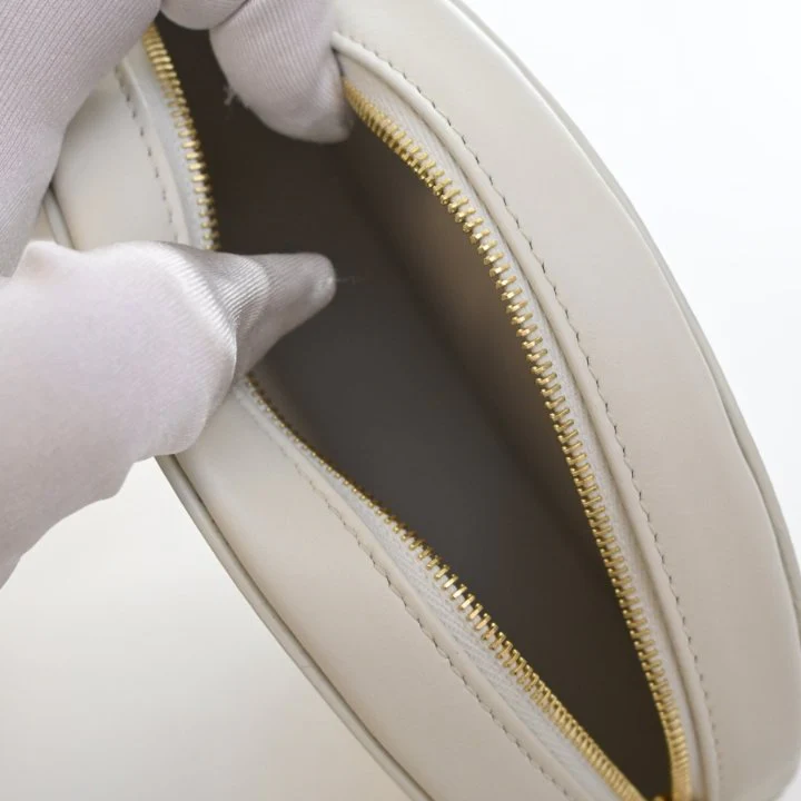 Celine Calfskin Triomphe Oval Cuir Bag - Image 11