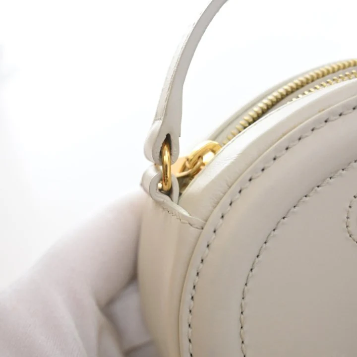 Celine Calfskin Triomphe Oval Cuir Bag - Image 15