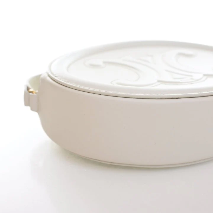 Celine Calfskin Triomphe Oval Cuir Bag - Image 5