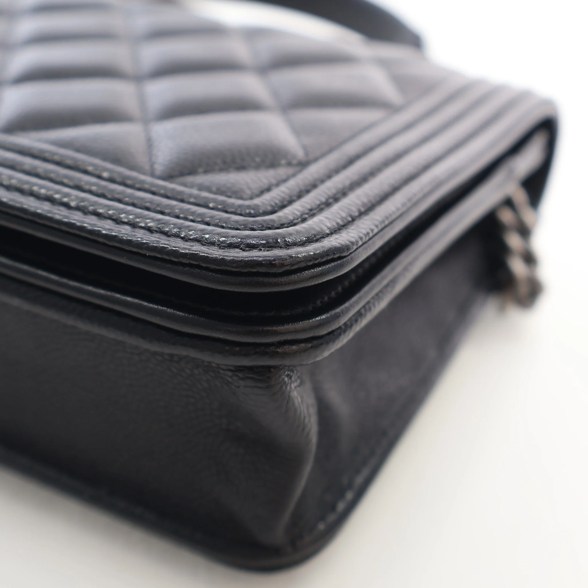 Chanel Caviar Boy Wallet on Chain - Image 9