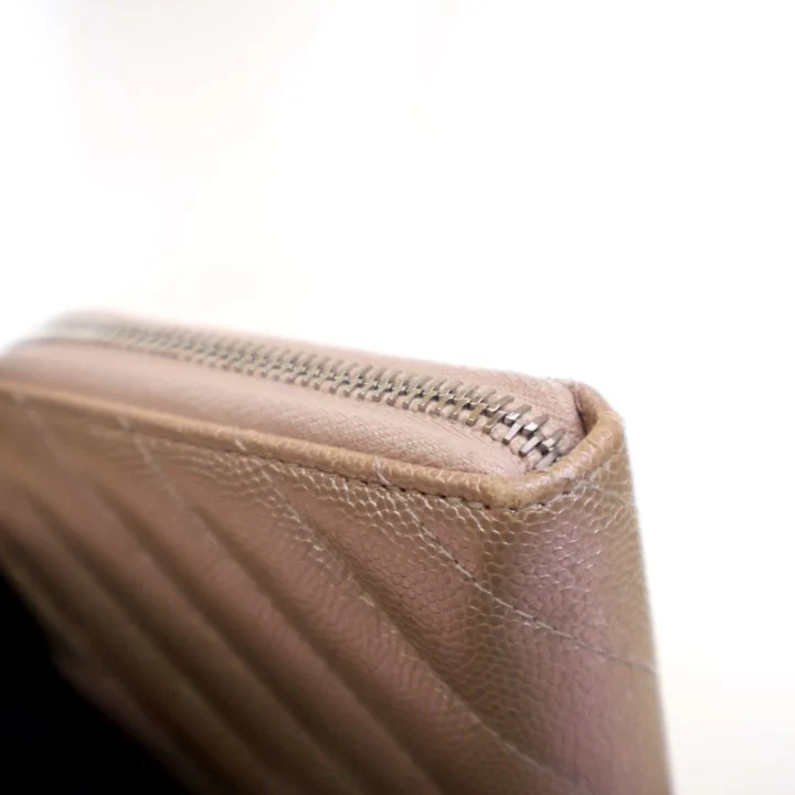 Chanel Caviar CC Long Zip Wallet - Image 14