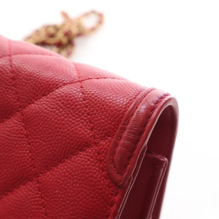 Chanel Caviar Filigree Wallet On Chain (WOC) - Image 14