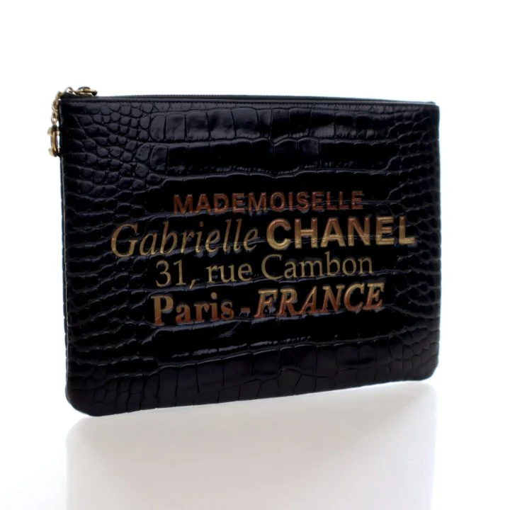 Chanel Crocodile Embossed Calfskin Gabrielle O-Case - Image 2