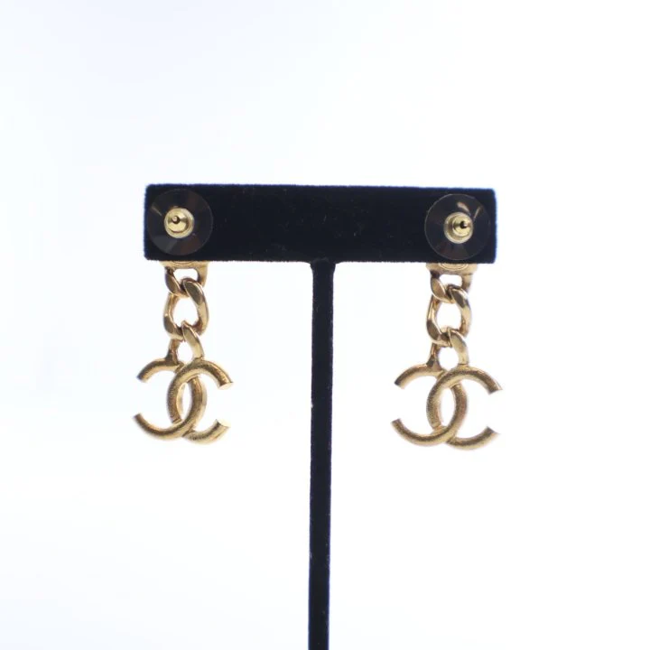 Chanel Crystal CC Drop Earrings - Image 5