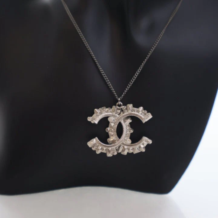 Chanel Crystal CC Necklace - Image 3