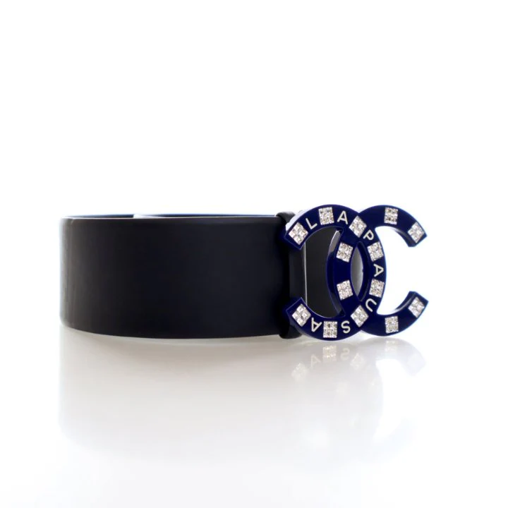 Chanel Crystal CC Waist Belt Sz 85/34 - Image 2