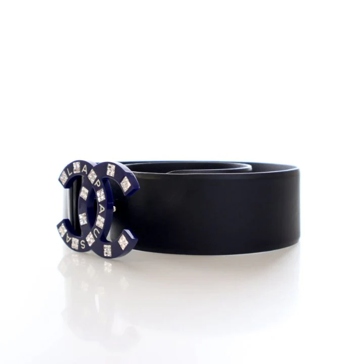Chanel Crystal CC Waist Belt Sz 85/34 - Image 3