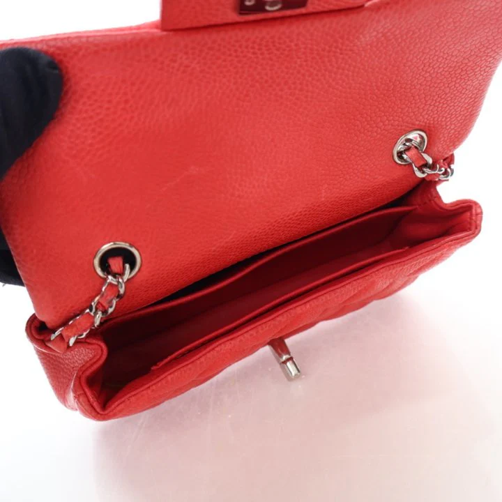 Chanel Extra Mini Caviar Rectangular Classic Single Flap Bag - Image 13