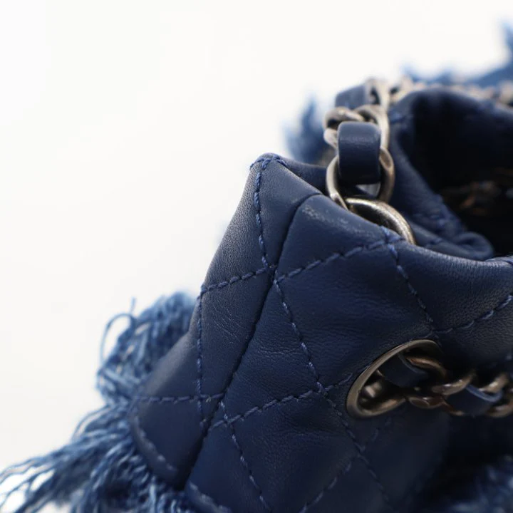Chanel Fringe Denim Paris-Salzburg Edelweiss Bucket Bag - Image 17