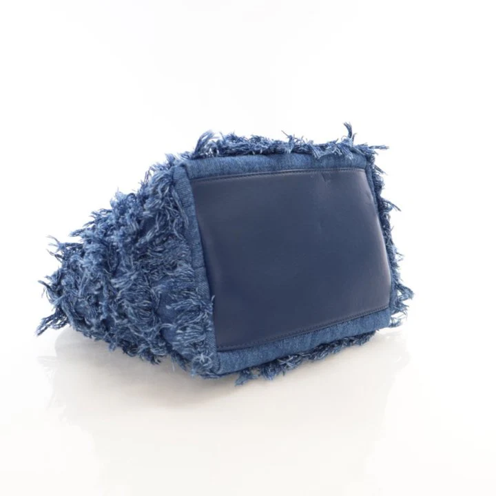 Chanel Fringe Denim Paris-Salzburg Edelweiss Bucket Bag - Image 5