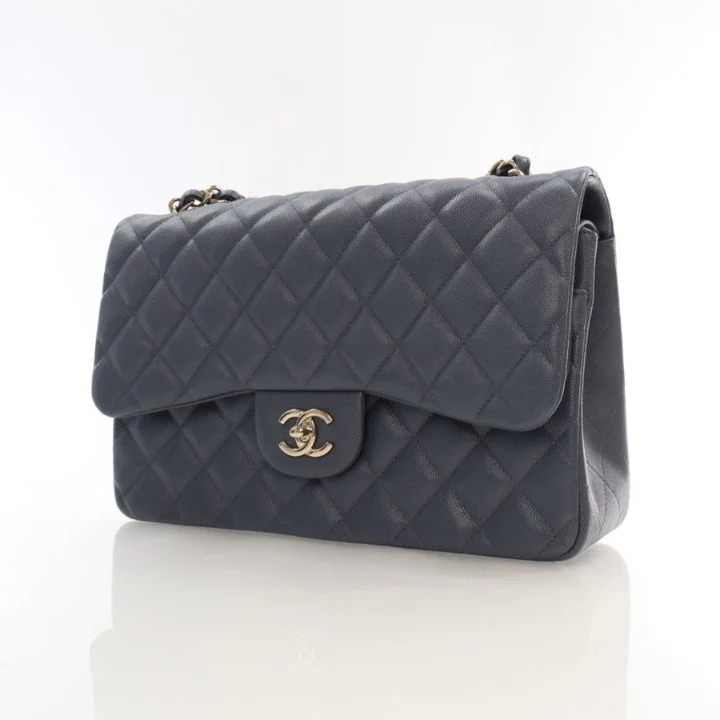 Chanel Jumbo Caviar Classic Double Flap Bag - Image 3