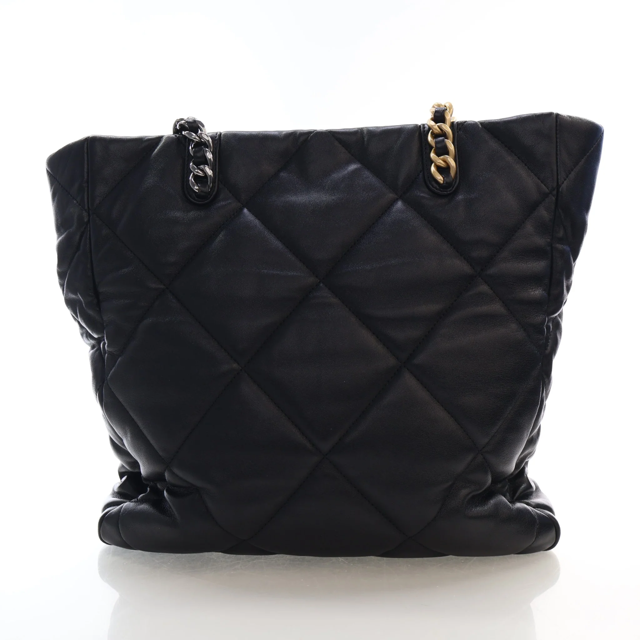 Chanel Lambskin 19 Shopping Tote - Image 11