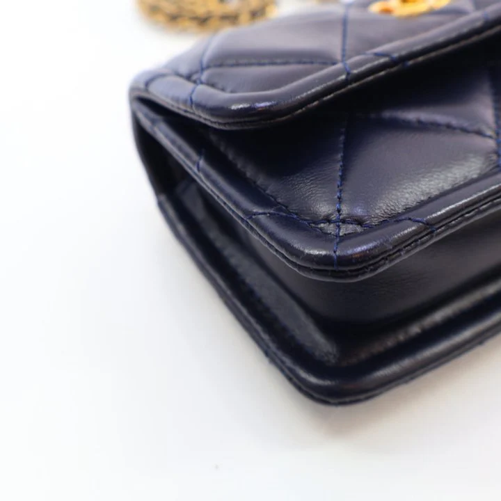 Chanel Lambskin Mini Button On You CC Flap - Image 6