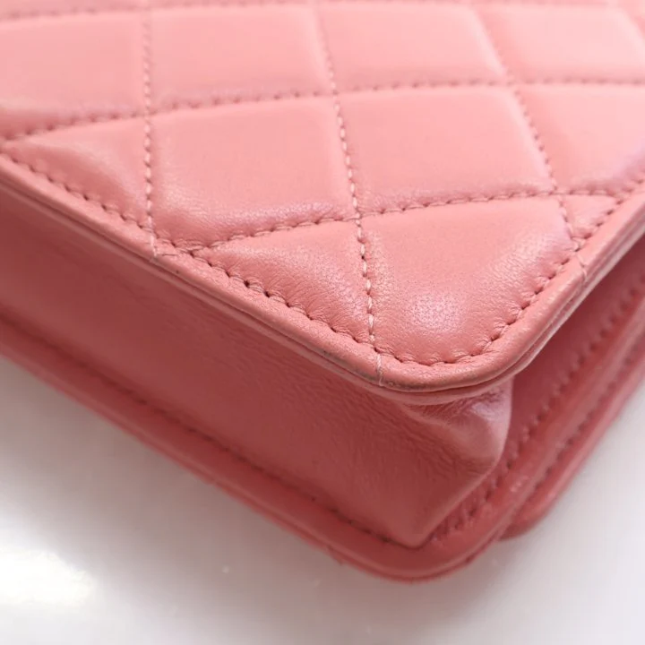 Chanel Lambskin Top Handle Wallet On Chain (WOC) - Image 14