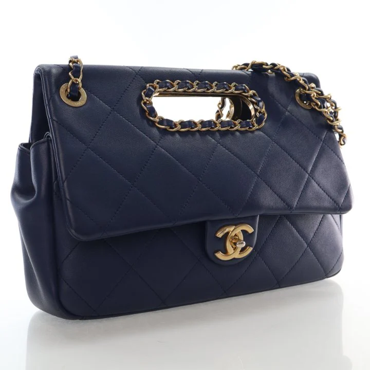 Chanel Large Calfskin A Real Catch Flap Bag - Image 2