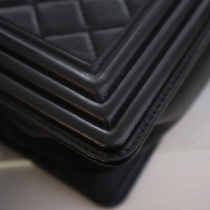 Chanel Large Lambskin Boy Bag - Image 15