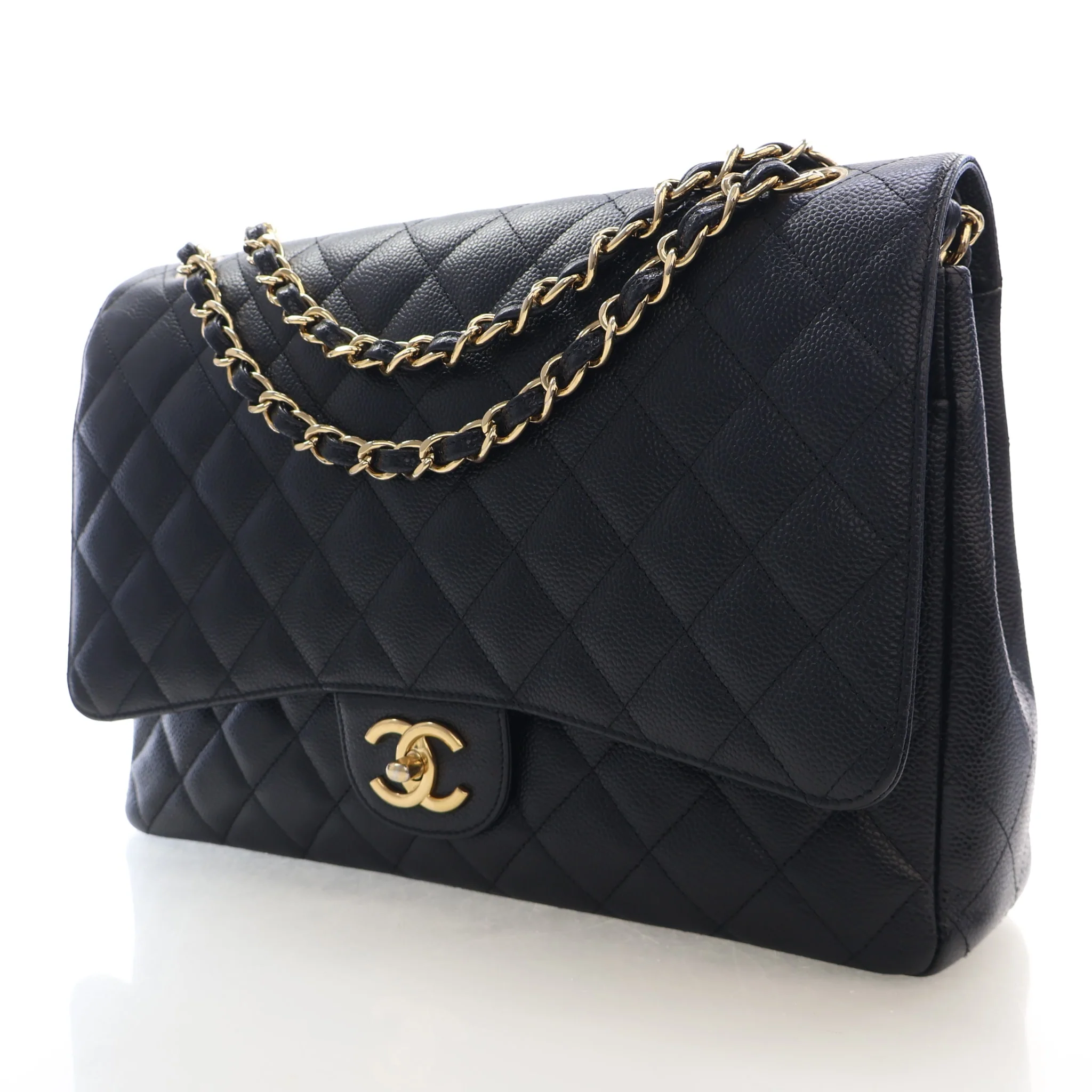 Chanel Maxi Caviar Classic Double Flap Bag - Image 3