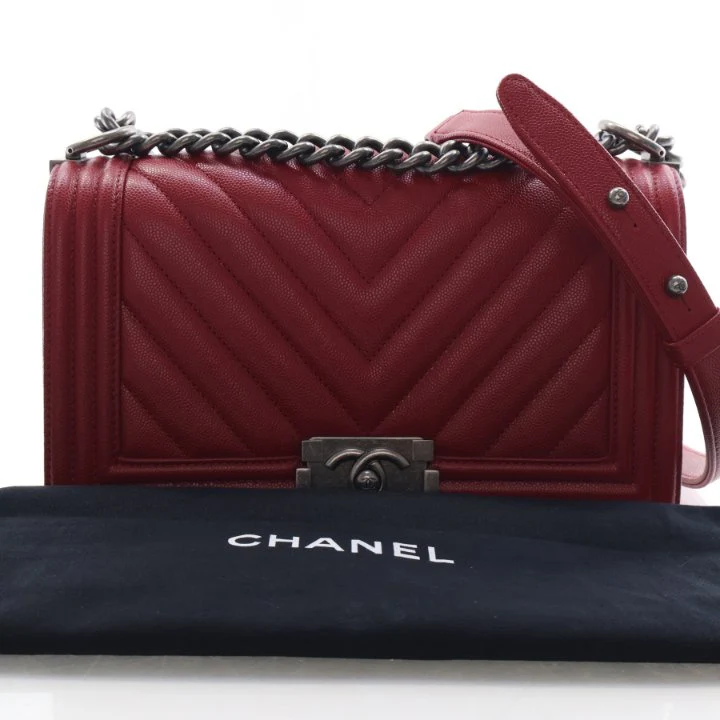 Chanel Medium Caviar Boy Flap Bag - Image 15