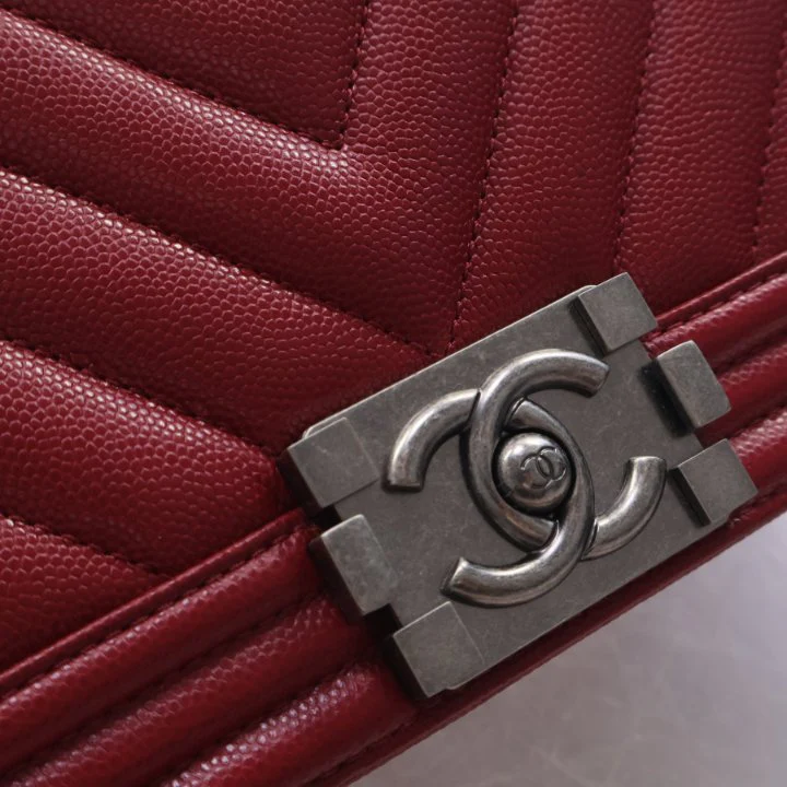 Chanel Medium Caviar Boy Flap Bag - Image 4