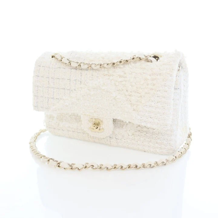 Chanel Medium Tweed Double Classic Flap Bag - Image 3
