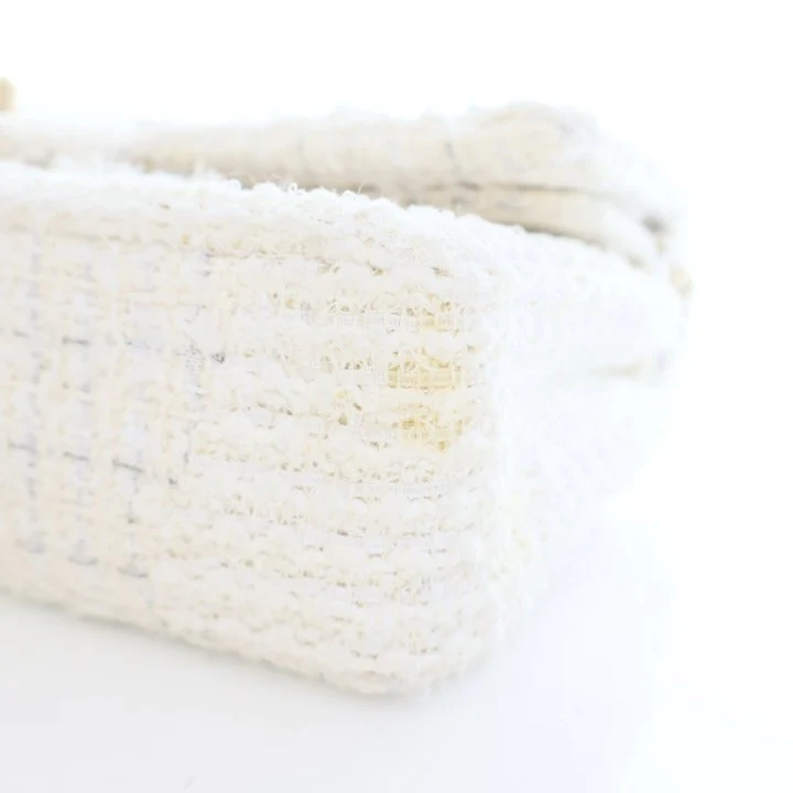 Chanel Medium Tweed Double Classic Flap Bag - Image 8
