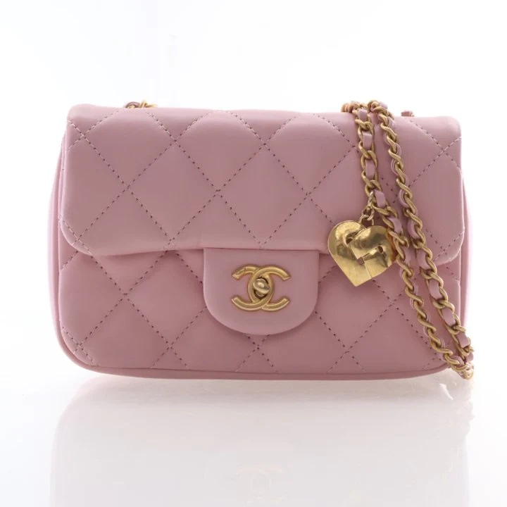 Chanel Mini Calfskin Sweetheart Chain Flap Bag