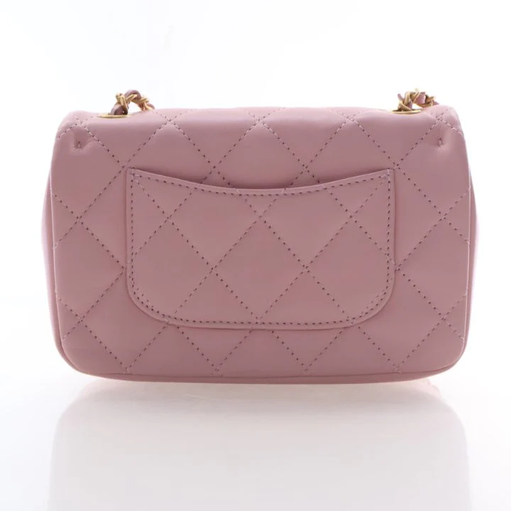 Chanel Mini Calfskin Sweetheart Chain Flap Bag - Image 10