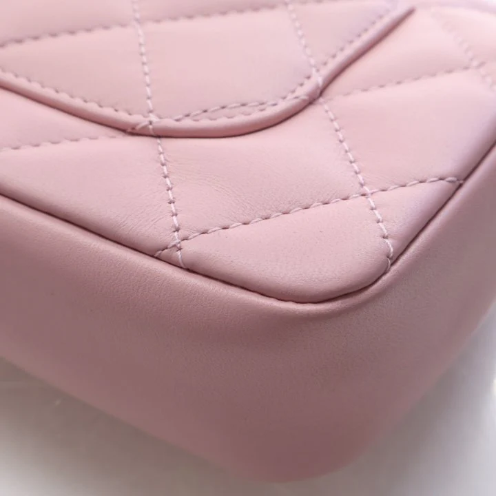 Chanel Mini Calfskin Sweetheart Chain Flap Bag - Image 12