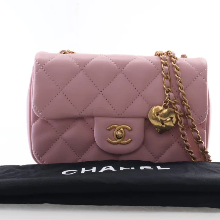 Chanel Mini Calfskin Sweetheart Chain Flap Bag - Image 16