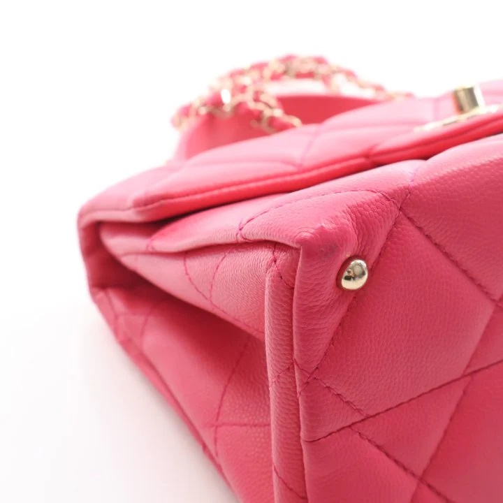 Chanel Mini Caviar Retro Twist Top Handle Flap Bag - Image 7