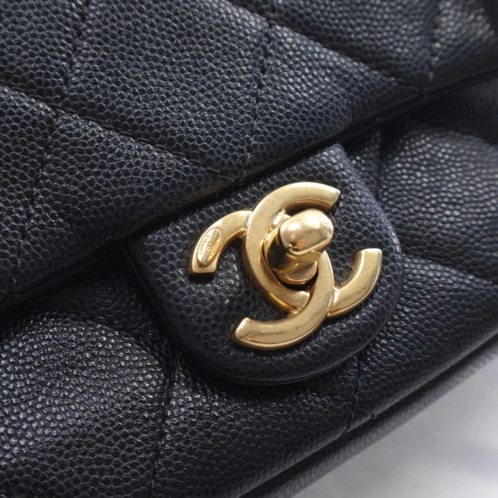 Chanel Mini Caviar Square Flap Bag - Image 4