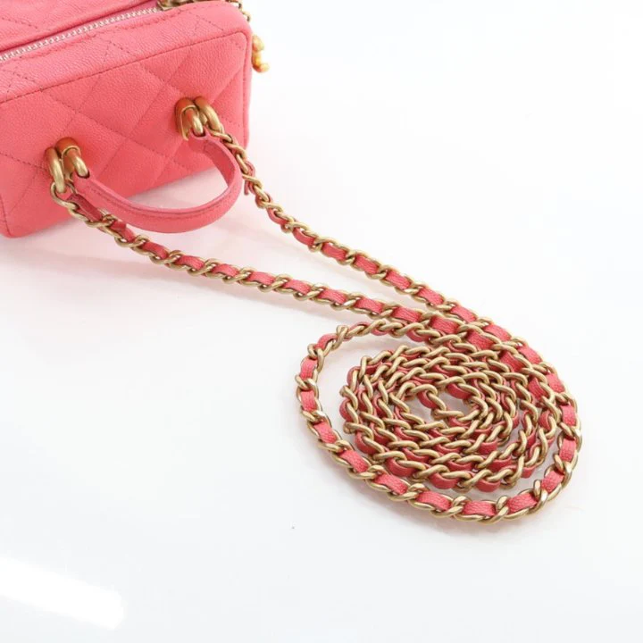 Chanel Mini Caviar Top Handle Vanity - Image 10