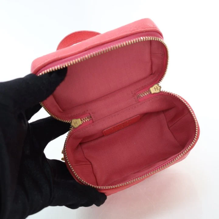 Chanel Mini Caviar Top Handle Vanity - Image 12