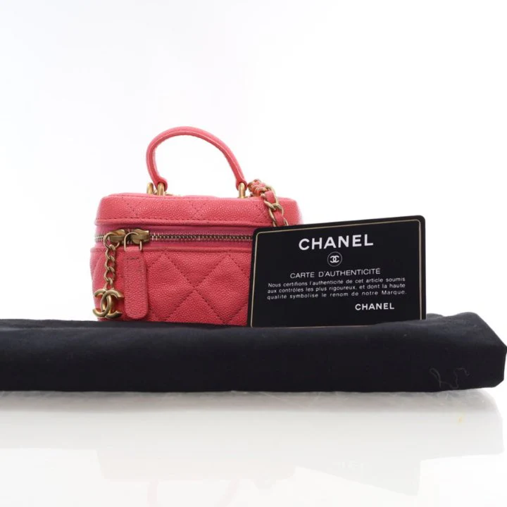Chanel Mini Caviar Top Handle Vanity - Image 19