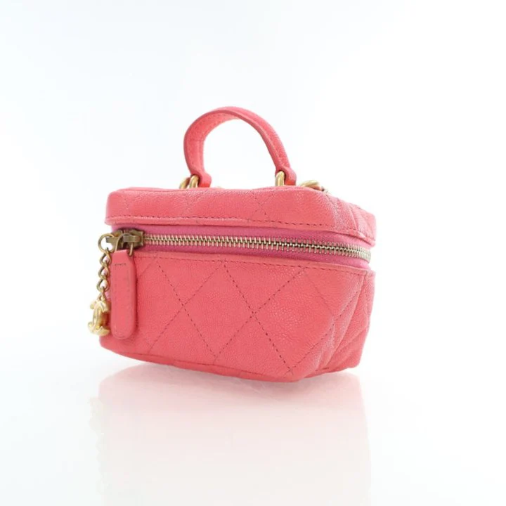 Chanel Mini Caviar Top Handle Vanity - Image 3