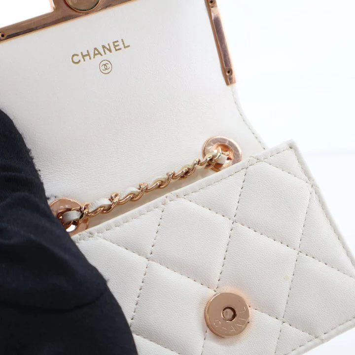 Chanel Mini Lambskin Chain Belt Waist Bag - Image 12