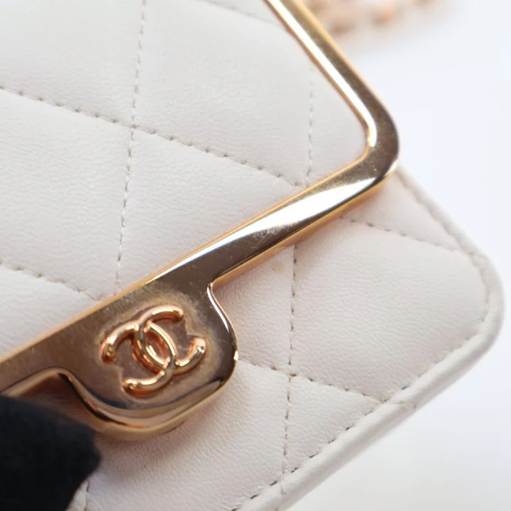 Chanel Mini Lambskin Chain Belt Waist Bag - Image 14