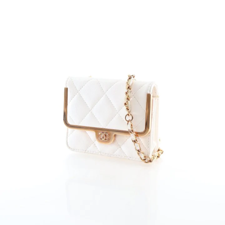 Chanel Mini Lambskin Chain Belt Waist Bag - Image 3