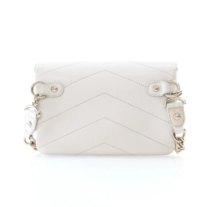 Chanel Mini Lambskin Chevron Double Waist Bag - Image 11