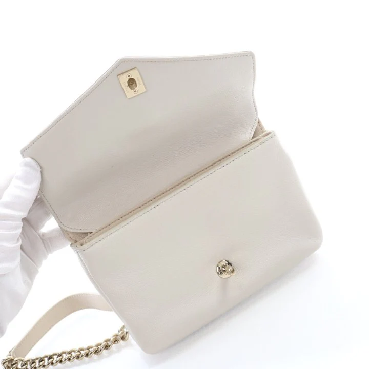 Chanel Mini Lambskin Chevron Double Waist Bag - Image 13