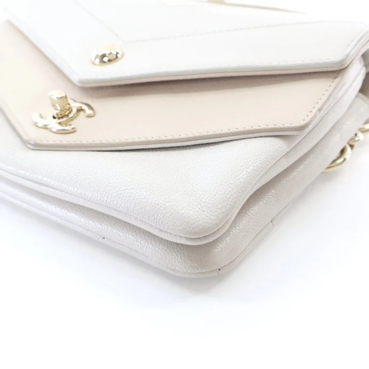 Chanel Mini Lambskin Chevron Double Waist Bag - Image 8