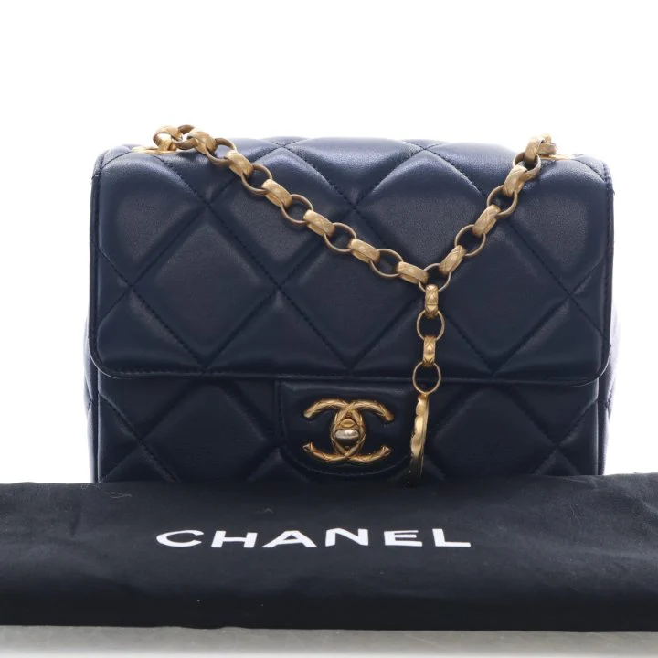 Chanel Mini Lambskin Medallion Flap Bag - Image 18