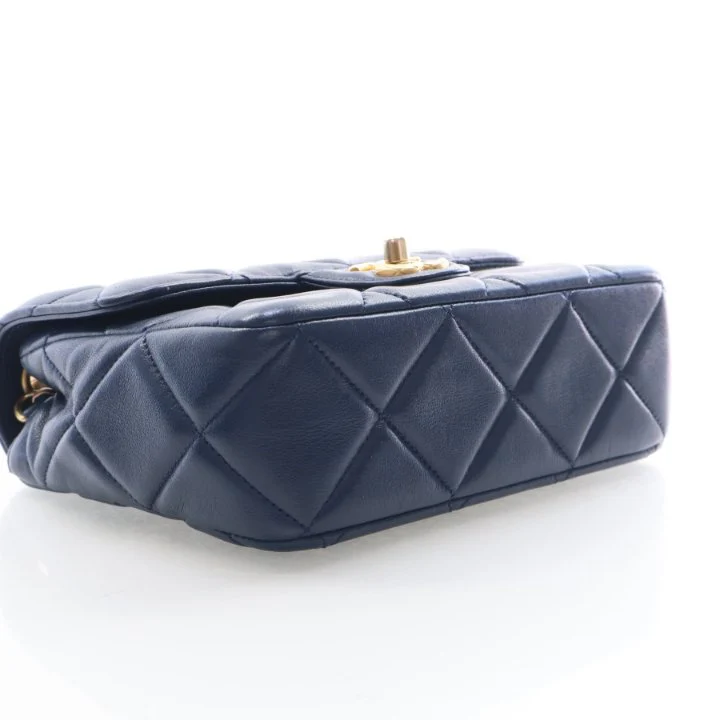 Chanel Mini Lambskin Medallion Flap Bag - Image 9