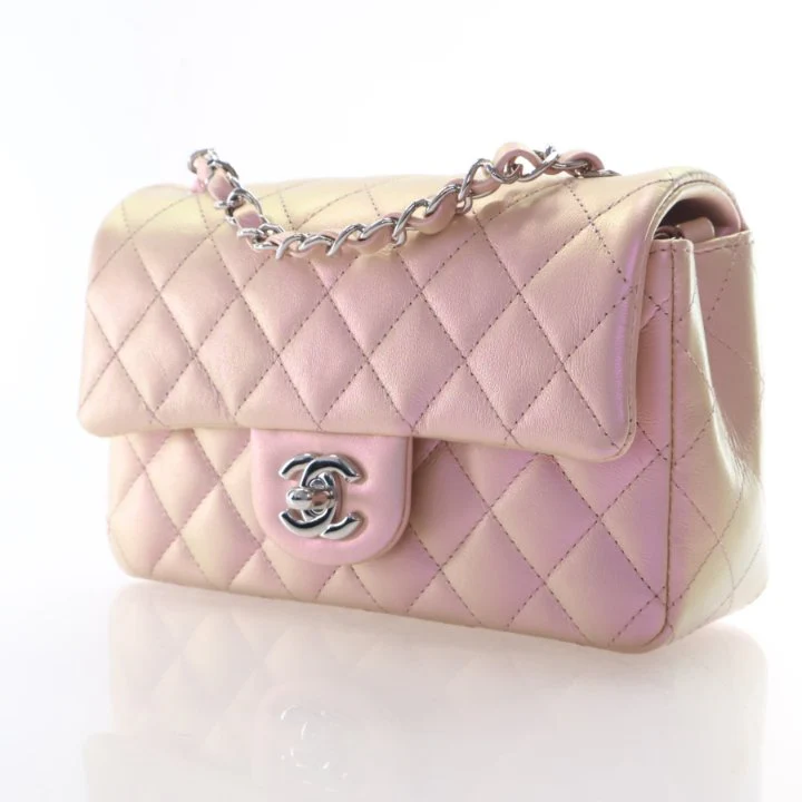 Chanel Mini Lambskin Quilted Rectangular Flap Bag - Image 3