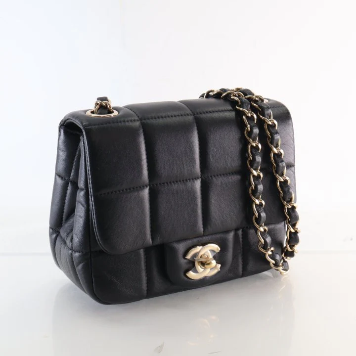 Chanel Mini Lambskin Resin Crystal Monacoco Square Flap Bag - Image 2